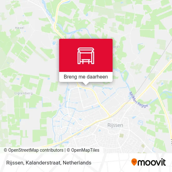 Rijssen, Kalanderstraat kaart