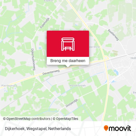 Dijkerhoek, Wegstapel kaart