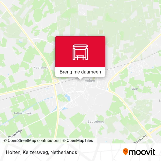 Holten, Keizersweg kaart