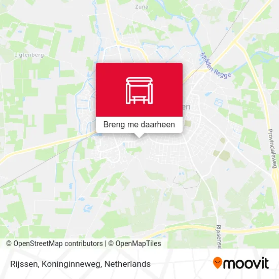 Rijssen, Koninginneweg kaart