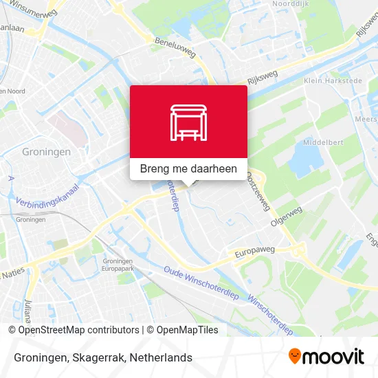 Groningen, Skagerrak kaart