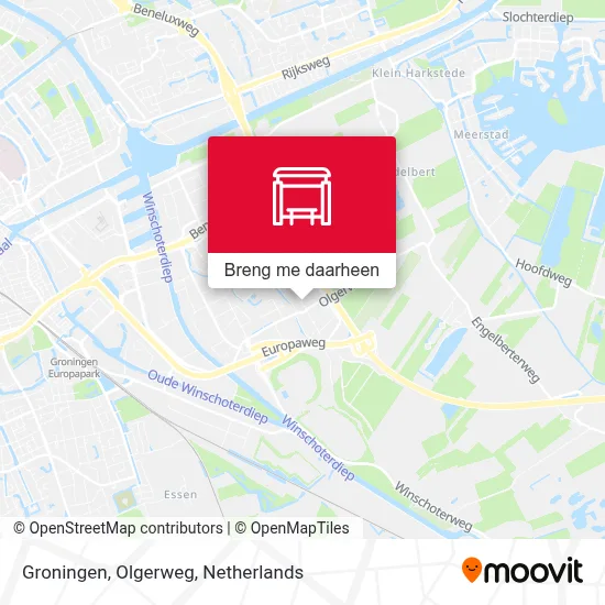 Groningen, Olgerweg kaart