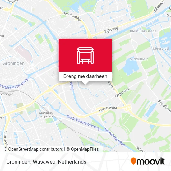 Groningen, Wasaweg kaart