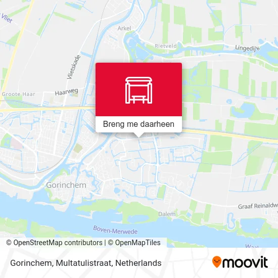 Gorinchem, Multatulistraat kaart