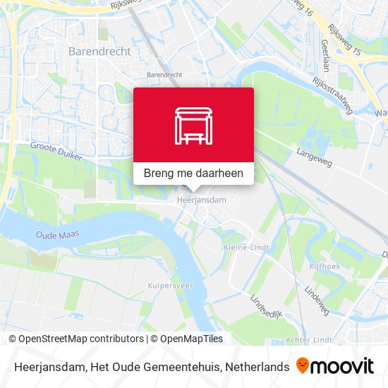 Heerjansdam, Het Oude Gemeentehuis kaart