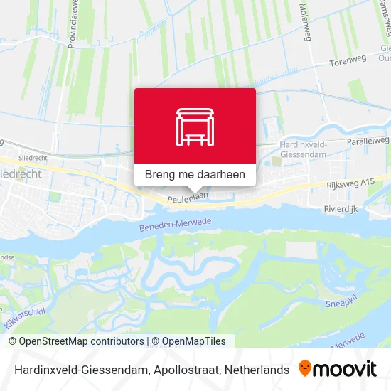 Hardinxveld-Giessendam, Apollostraat kaart