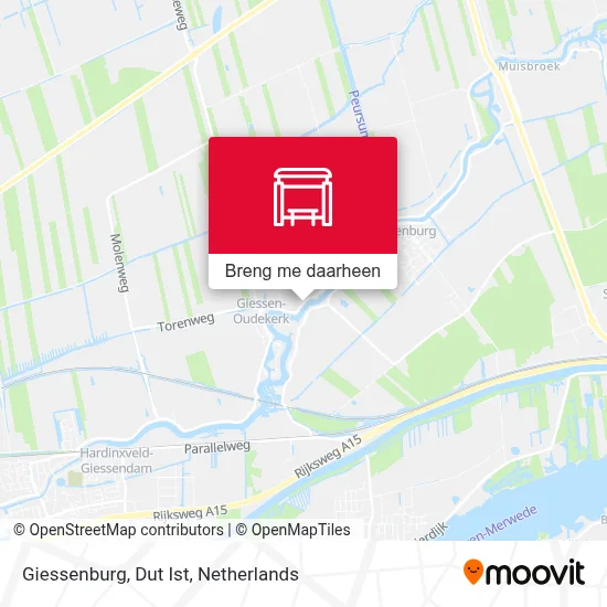 Giessenburg, Dut Ist kaart