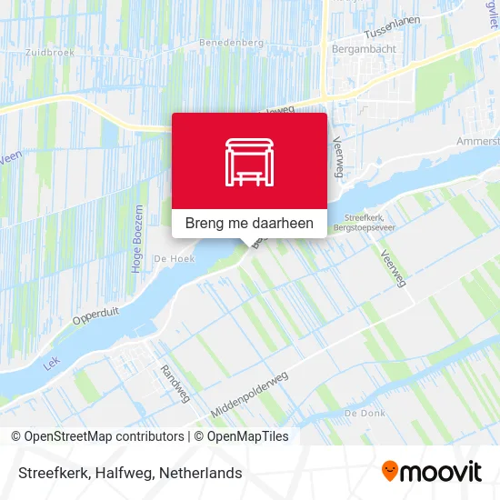 Streefkerk, Halfweg kaart