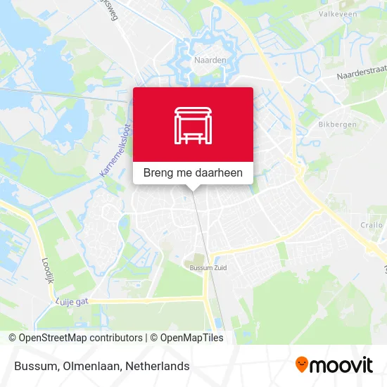 Bussum, Olmenlaan kaart