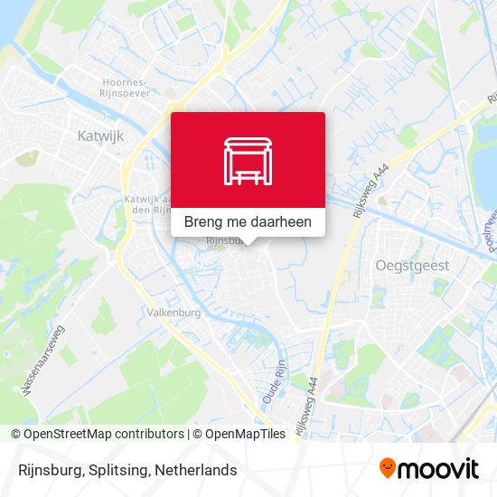 Rijnsburg, Splitsing kaart