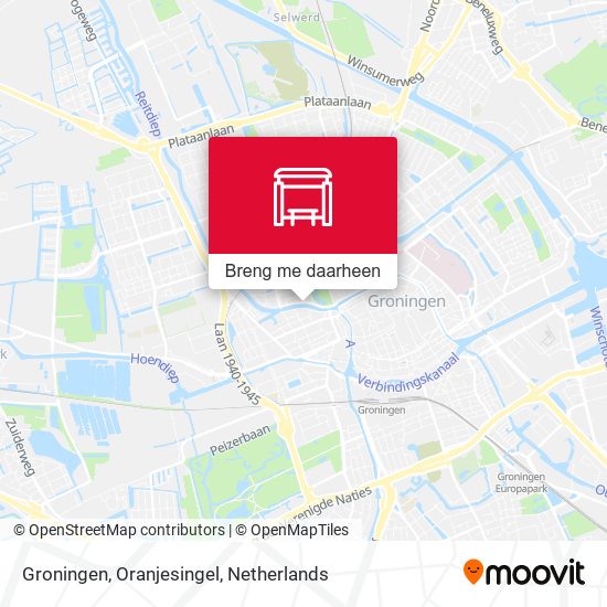 Groningen, Oranjesingel kaart