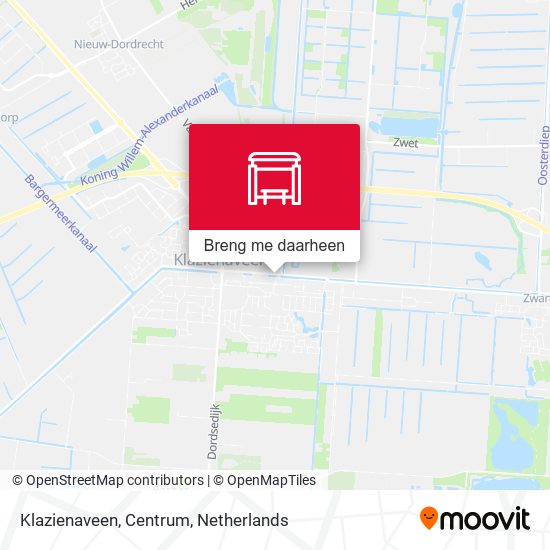 Klazienaveen, Centrum kaart