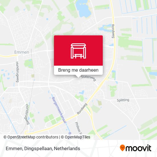 Emmen, Dingspellaan kaart