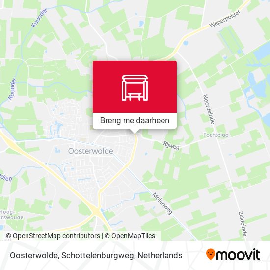 Oosterwolde, Schottelenburgweg kaart