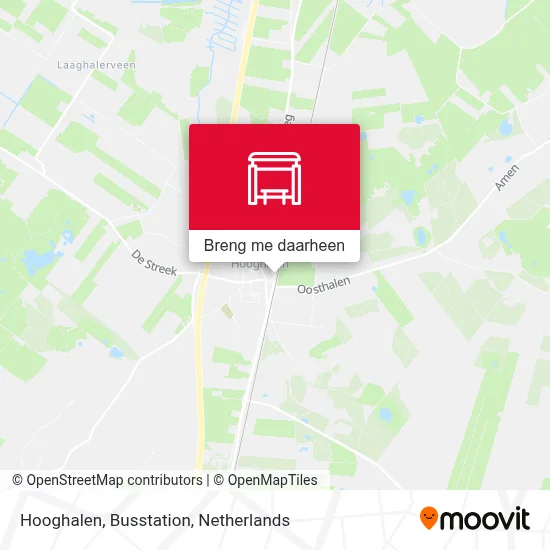 Hooghalen, Busstation kaart
