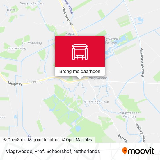 Vlagtwedde, Prof. Scheershof kaart
