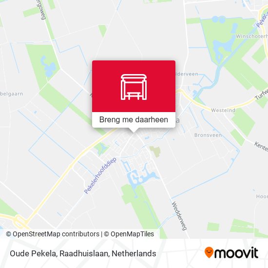 Oude Pekela, Raadhuislaan kaart