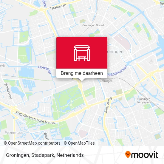 Groningen, Stadspark kaart