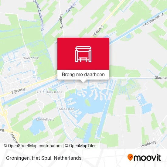 Groningen, Het Spui kaart