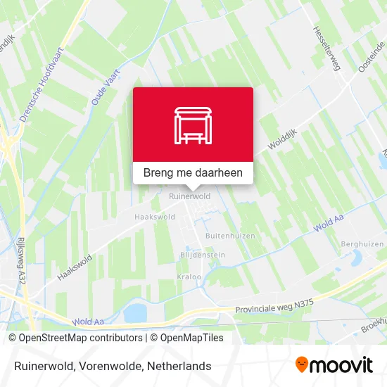 Ruinerwold, Vorenwolde kaart