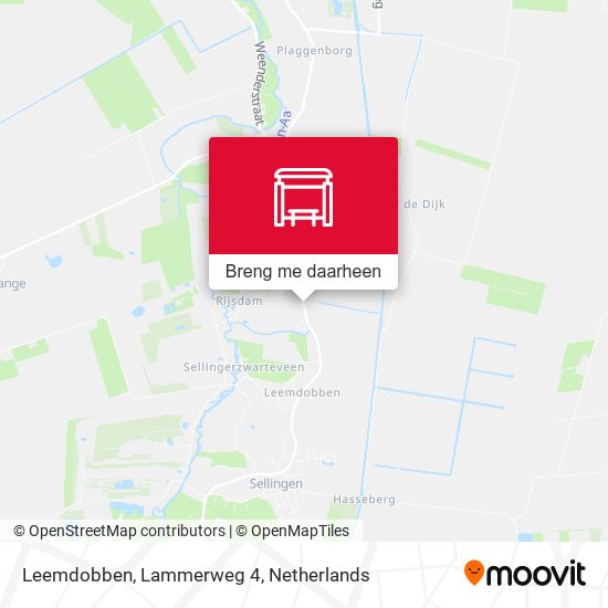 Leemdobben, Lammerweg 4 kaart