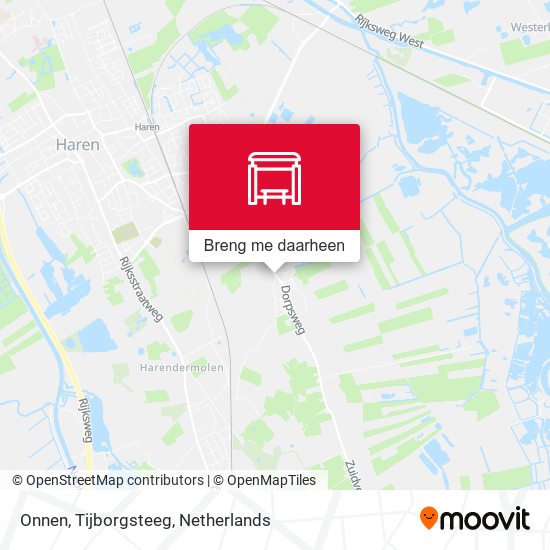 Onnen, Tijborgsteeg kaart