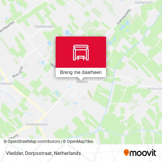 Vledder, Dorpsstraat kaart