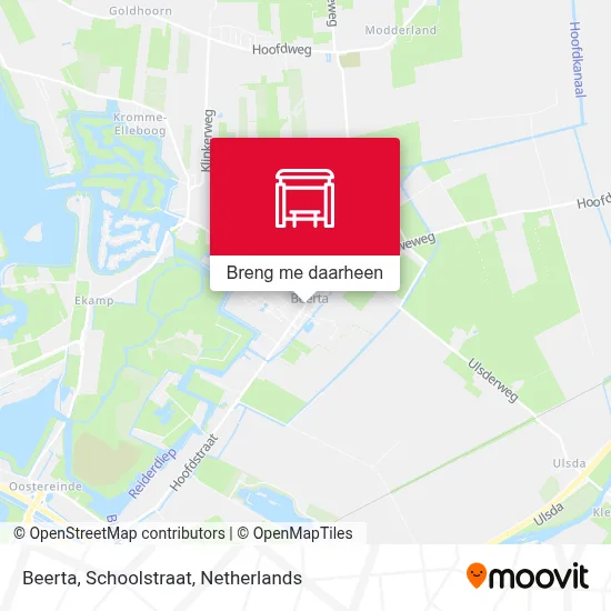 Beerta, Schoolstraat kaart