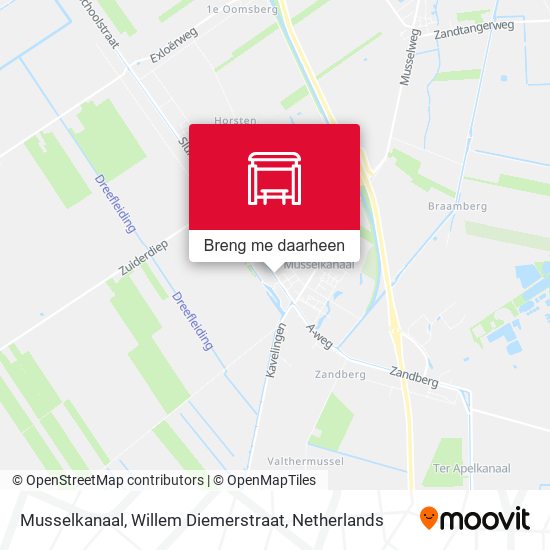 Musselkanaal, Willem Diemerstraat kaart