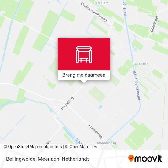 Bellingwolde, Meerlaan kaart