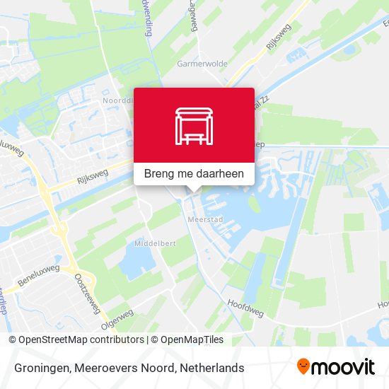 Groningen, Meeroevers Noord kaart