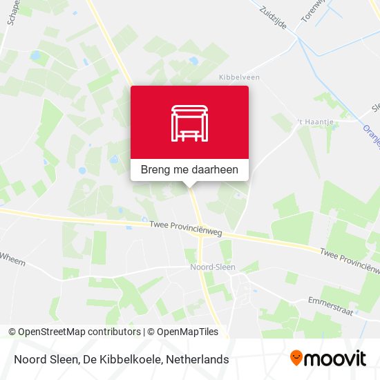 Noord Sleen, De Kibbelkoele kaart