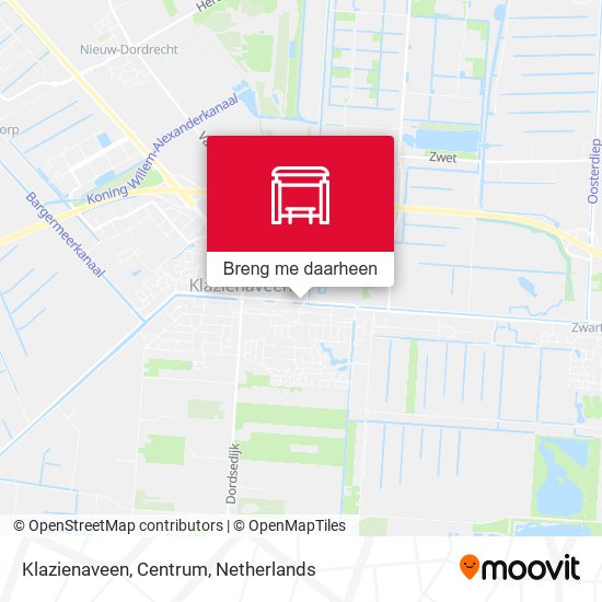 Klazienaveen, Centrum kaart