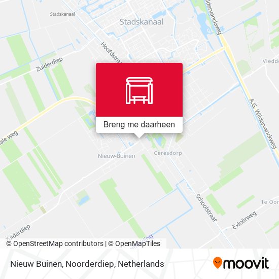 Nieuw Buinen, Noorderdiep kaart