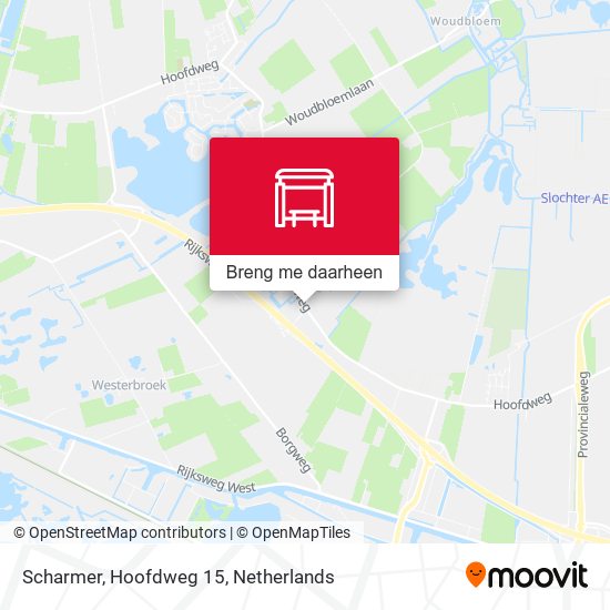 Scharmer, Hoofdweg 15 kaart