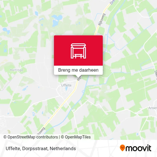 Uffelte, Dorpsstraat kaart