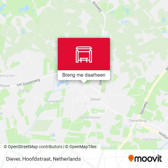 Diever, Hoofdstraat kaart