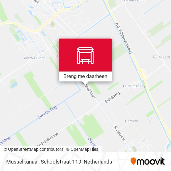 Musselkanaal, Schoolstraat 119 kaart