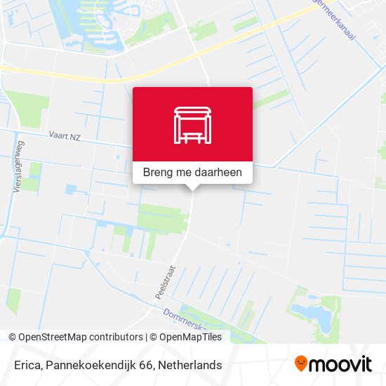 Erica, Pannekoekendijk 66 kaart