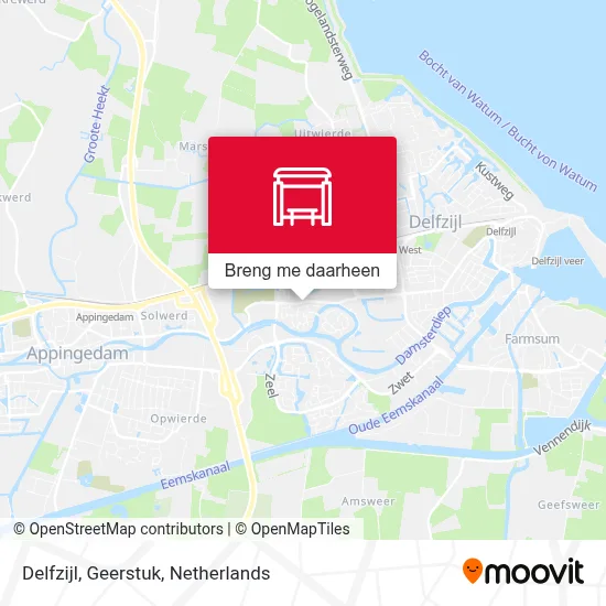 Delfzijl, Geerstuk kaart