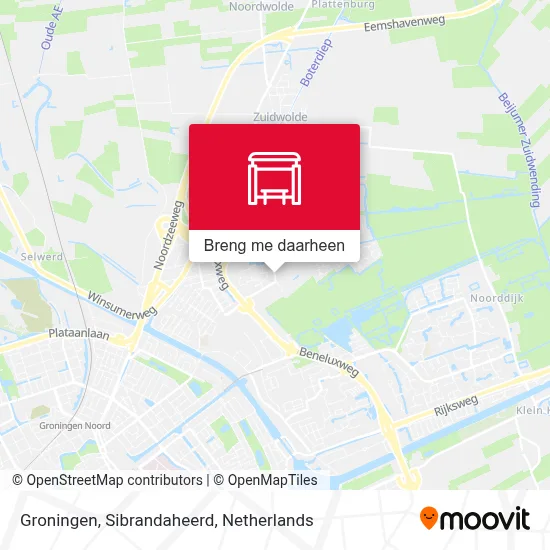 Groningen, Sibrandaheerd kaart