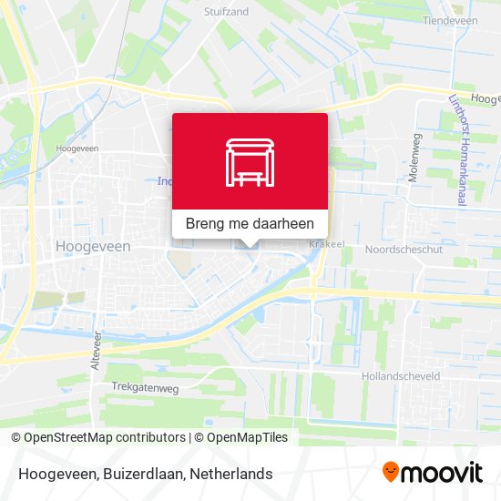 Hoogeveen, Buizerdlaan kaart