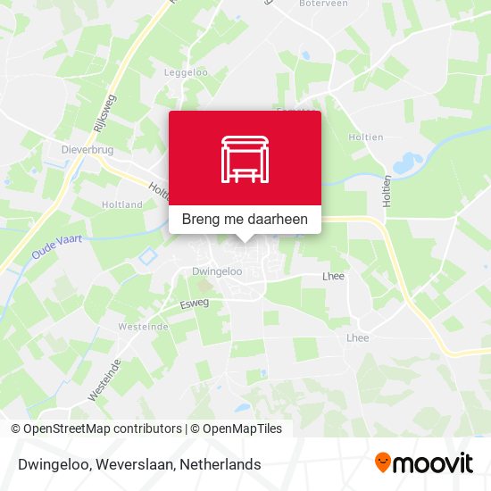 Dwingeloo, Weverslaan kaart