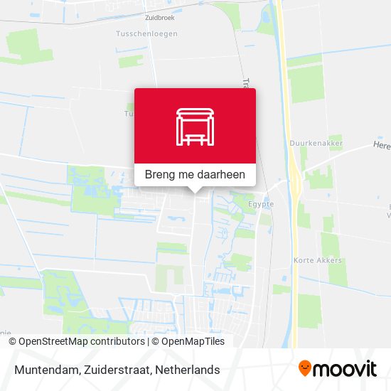 Muntendam, Zuiderstraat kaart