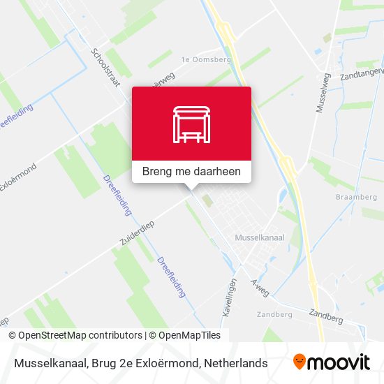 Musselkanaal, Brug 2e Exloërmond kaart
