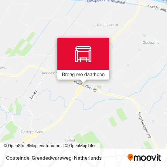 Oosteinde, Greededwarsweg kaart