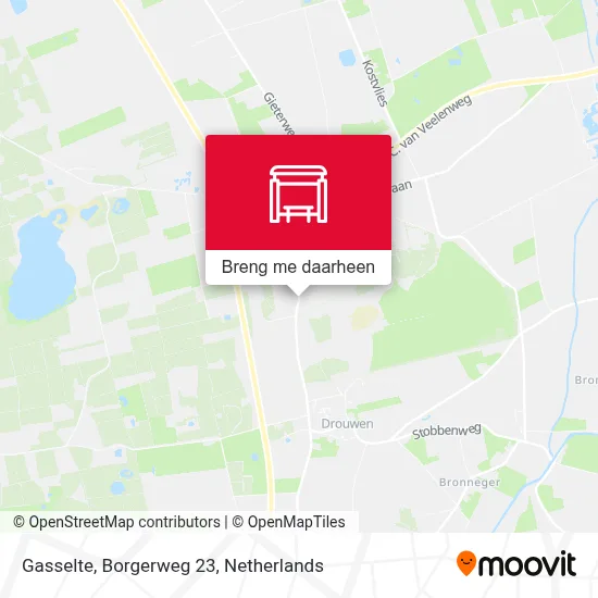 Gasselte, Borgerweg 23 kaart