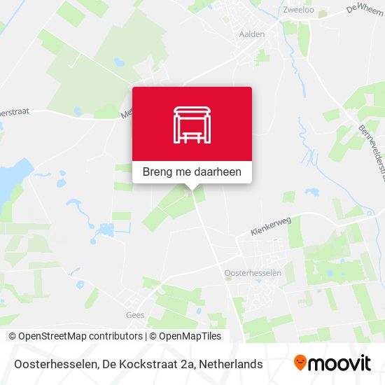 Oosterhesselen, De Kockstraat 2a kaart