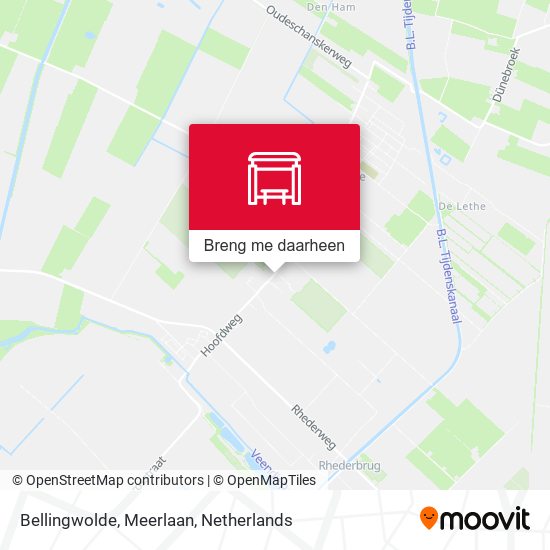 Bellingwolde, Meerlaan kaart