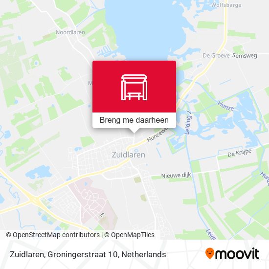 Zuidlaren, Groningerstraat 10 kaart